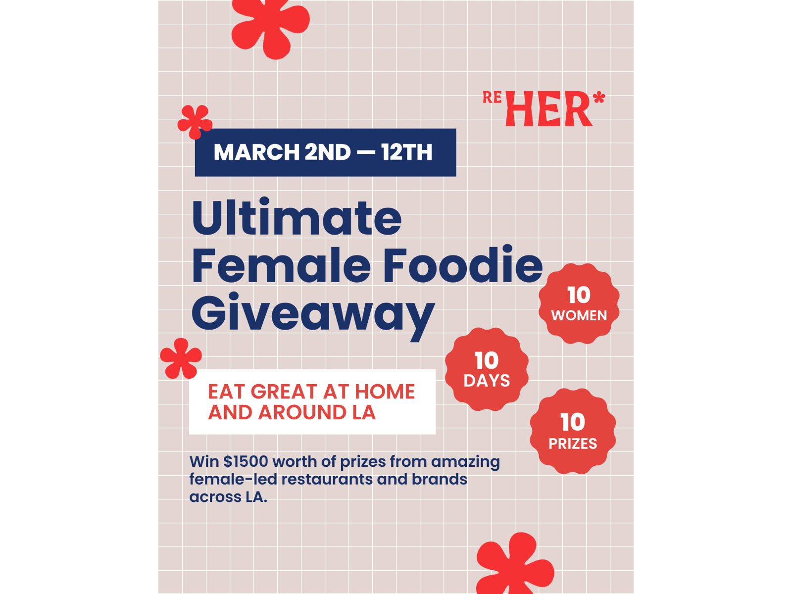 Main image for offer titled Ultimate Female Foodie Giveaway: $1500 prize pack!